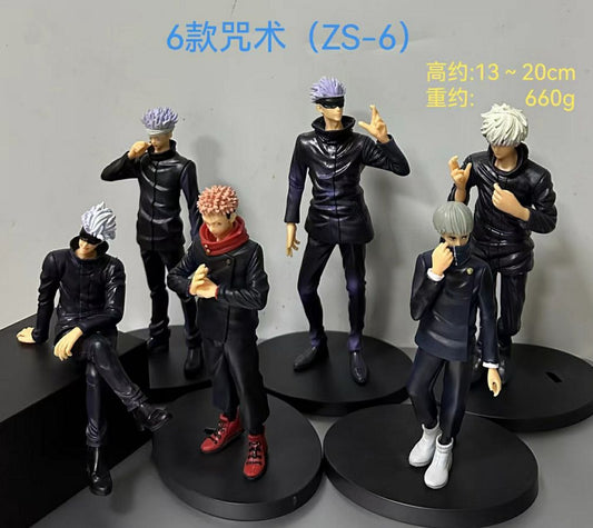 Jujitsu Kaisen set of 6 Action Figures