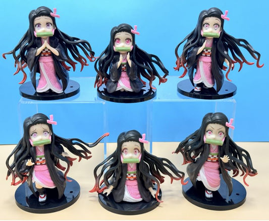 Nezuko set of 6 Action Figures