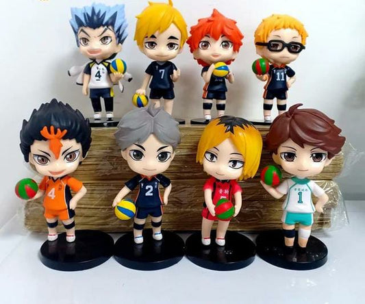 Haikyu Set of 8 Action Figures