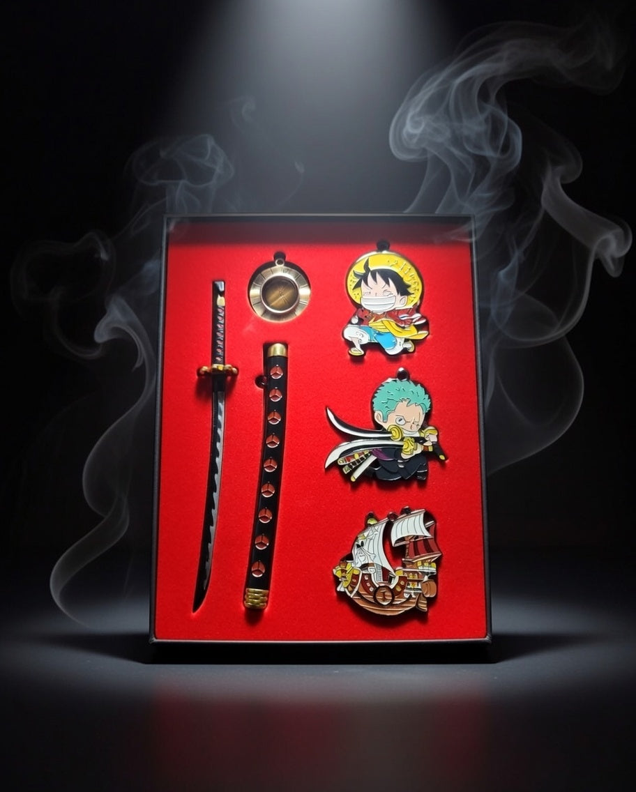 One Piece premium Keychains Gift Set