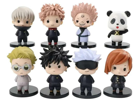 JuJitsu Kaisen set of 8 Action Figures