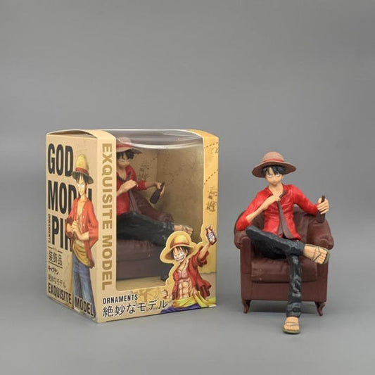 Luffy Sitting Action Figure (14cm)