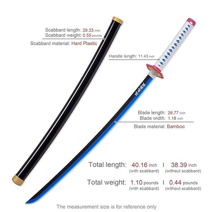 Giyu Tomioka Wooden Katana