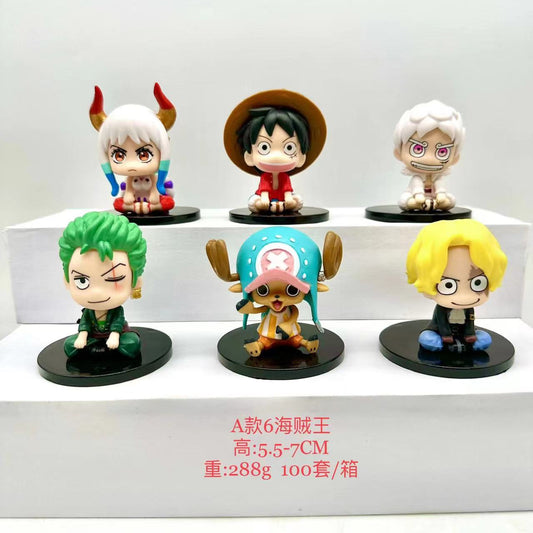 One Piece Chibbi Set of 6 Action Figures