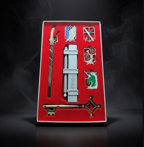 Attack on titan premium Keychains Gift Set