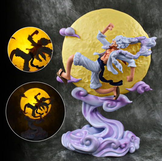 Luffy Moon Lamp Action Figure With Lights