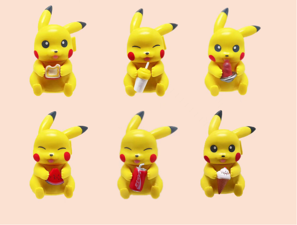 Pikachu set of 6 Action Figure