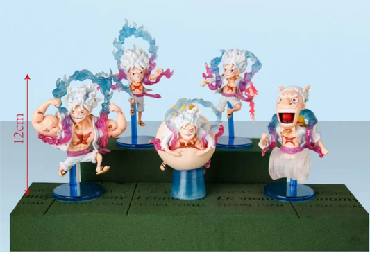 Luffy set of 5 Action Figures