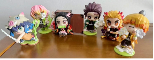 Demon Slayer Set of 6 Action Figures
