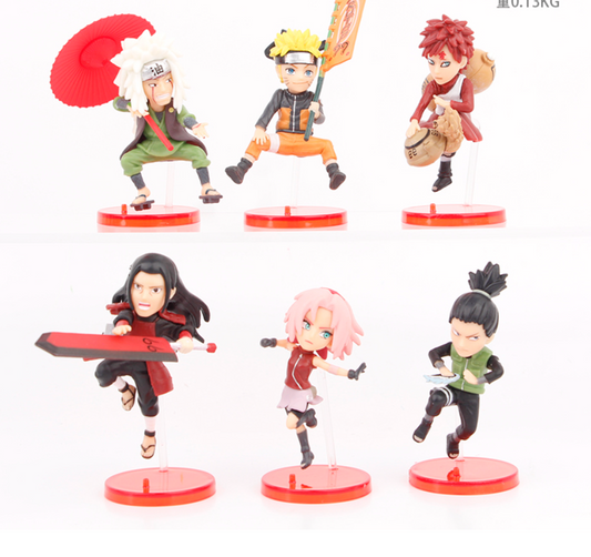 Naruto Set of 6 Action Figures