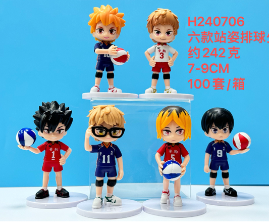Haikyu set of 6 Action Figures
