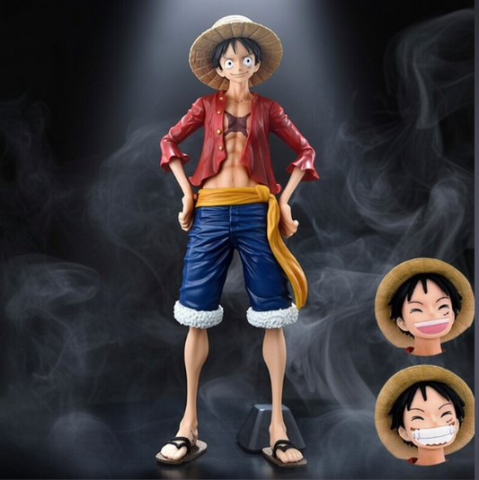 Luffy Action Figure ( with 2 heads for customization )