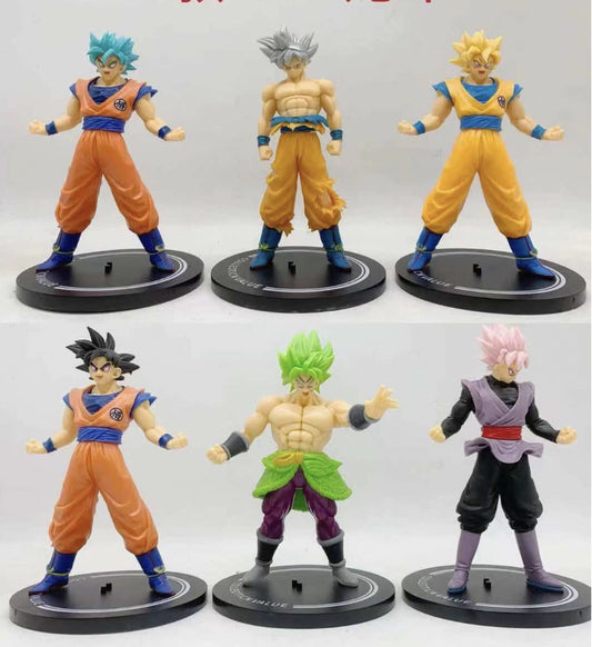 Dragon ball z set of 6 with base Action Figures