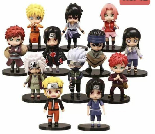 Naruto Mini Action Figure Set (set of 12 pcs)