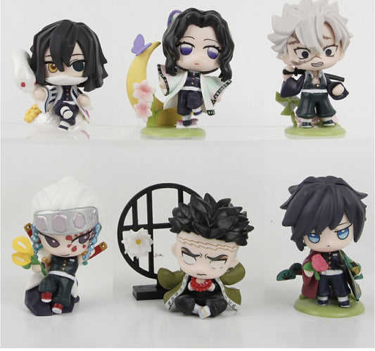 Demon Slayer Hashira Set of 6 Action Figures